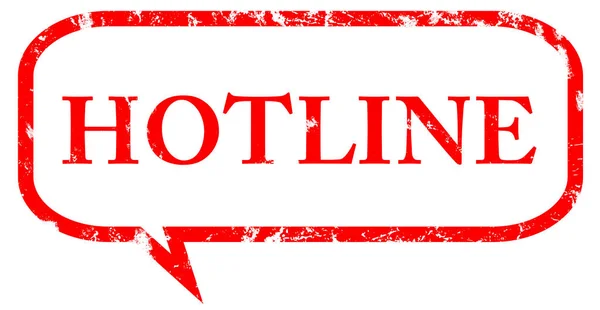 Tecla de adesivo web Hotline — Fotografia de Stock