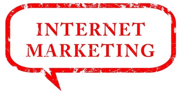 Internet Marketing web botón de etiqueta engomada — Foto de Stock