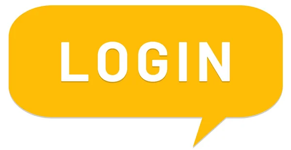 Login web Etiqueta Botão — Fotografia de Stock