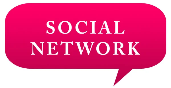 Social Network web klistermärke Knapp — Stockfoto