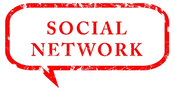 Social Network web klistermärke Knapp — Stockfoto