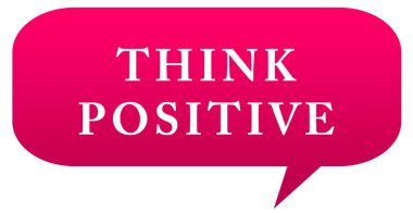 Olumlu Web Yapıştırıcı Düğmesi Düşün