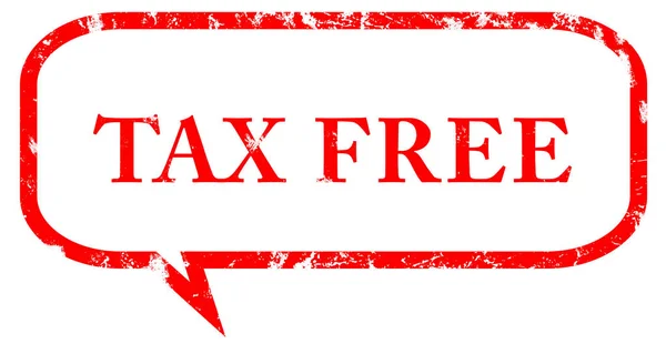 Livre de impostos web adesivo botão — Fotografia de Stock
