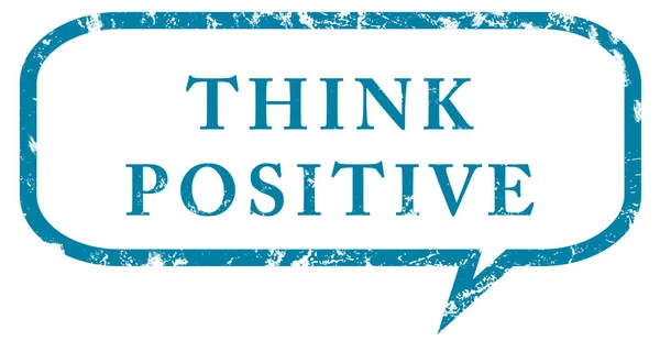 Think positive web Tlačítko samolepky — Stock fotografie