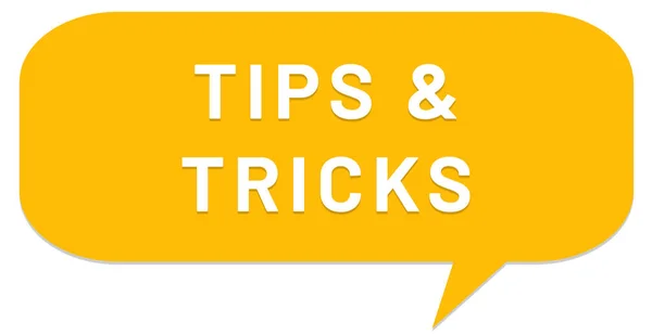 Tips & tricks webb Klistermärke Knapp — Stockfoto