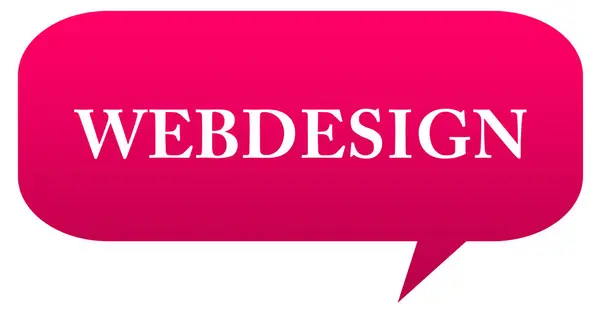 Webdesign web Sticker Button — Stock Photo, Image