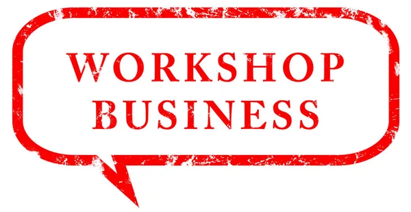 Workshop Business web Sticker Button — Stock Photo, Image