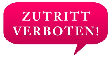 Zutritt verboten web Sticker Button