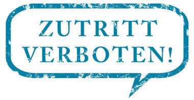 Zutritt verboten web Sticker Button