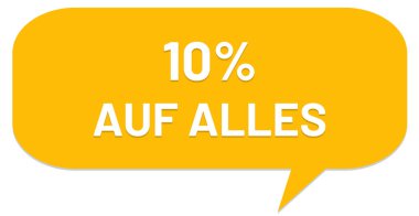 %10 auf Alles web Sticker Buton