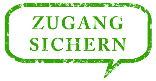 Zugang sichern web Sticker Button — Stock Photo, Image