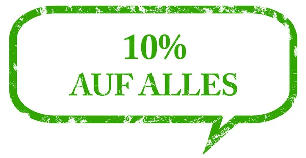 10% auf Alles Web Sticker Button — Stockfoto