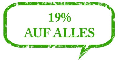 %19 auf Alles web Sticker Buton