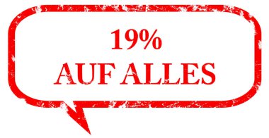 %19 auf Alles web Sticker Buton