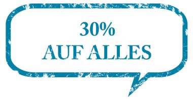 %30 auf Alles web Sticker Buton