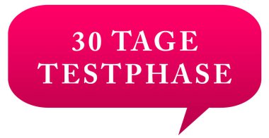 30 Tage Testphase web Sticker Button