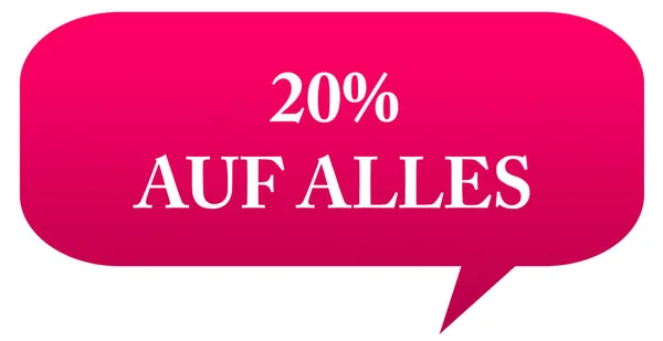 20% auf 알레스 웹 스티커 버튼 — 스톡 사진