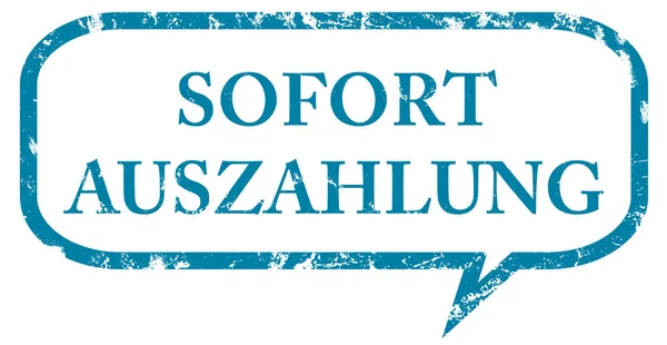 Sofort Auszahlung web Sticker Button — стокове фото