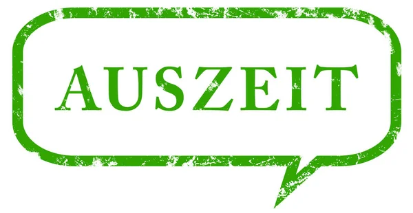 Przycisk naklejki internetowej Auszeit — Zdjęcie stockowe