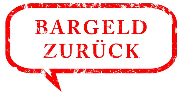 Bargeld zur =ck web adesivo botão — Fotografia de Stock