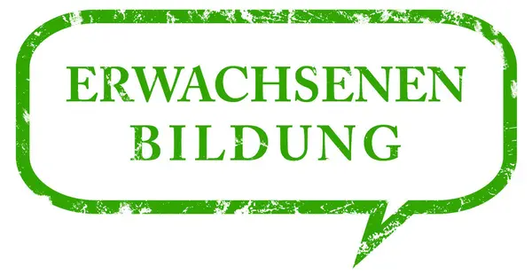 Erwachsenen Bildung web Sticker Düğmesi — Stok fotoğraf