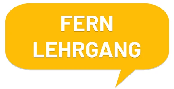 Fernlehrgang web adesivo botão — Fotografia de Stock