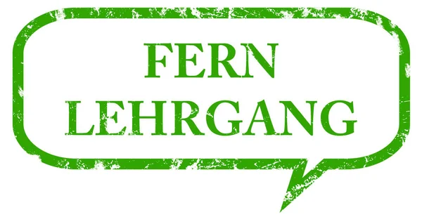 Fernlehrgang web adesivo botão — Fotografia de Stock