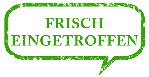 Frisch eingetroffen web Sticker Button — Stok fotoğraf