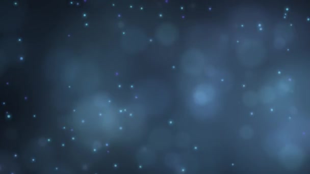 Fondo Azul Abstracto Con Estrellas — Vídeo de stock