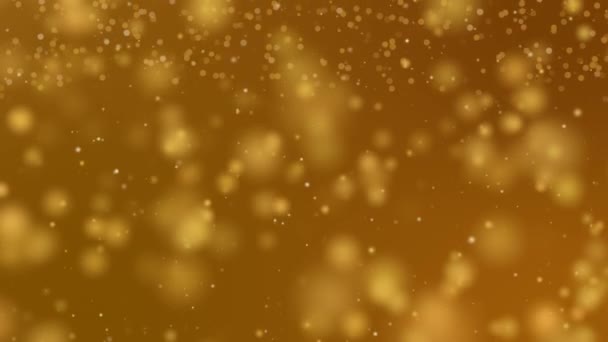 Золотой Абстрактный Фон Боке — стоковое видео