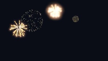 Alpha Kanal ile altın Havai fişek