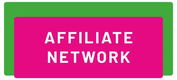 Affiliate Network Webes Matrica Button — Stock Fotó