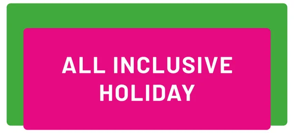 All Inclusive Holiday Web Sticker Button — 스톡 사진