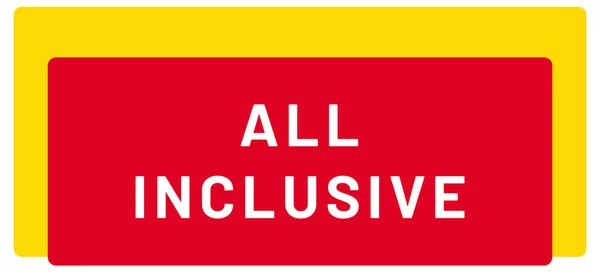 All Inclusive Web Sticker Button — Stockfoto