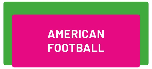Web Sport Label Αμερικάνικο Ποδόσφαιρο — Φωτογραφία Αρχείου