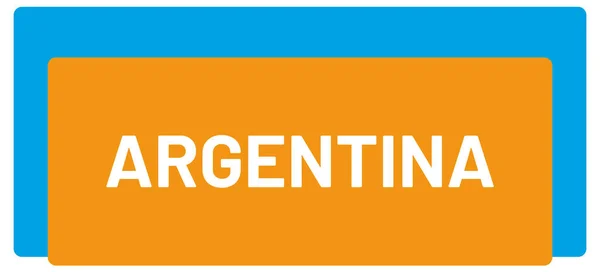Web Label Sticker Argentina — стоковое фото