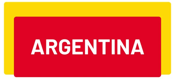 Web Label Sticker Argentina — стоковое фото