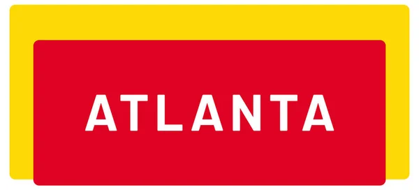 Naklejka Web Label Atlanta — Zdjęcie stockowe