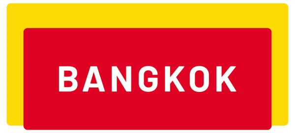 Bangkok Web Etikett Aufkleber — Stockfoto