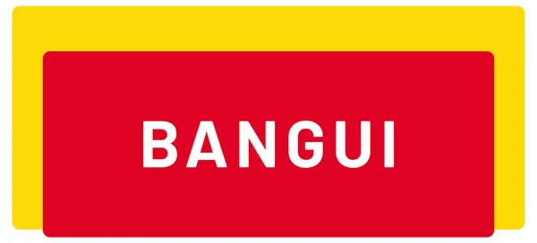 Etiqueta Web Bangui — Foto de Stock