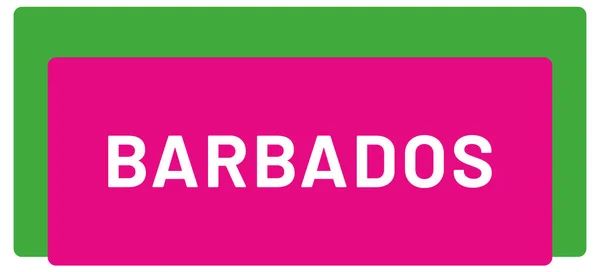 Web Label Sticker Barbados — Stockfoto