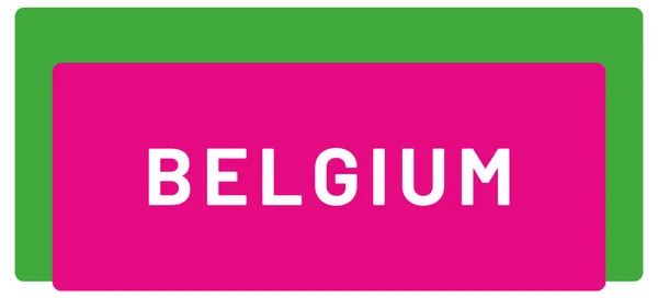 Web Etiqueta Engomada Bélgica —  Fotos de Stock