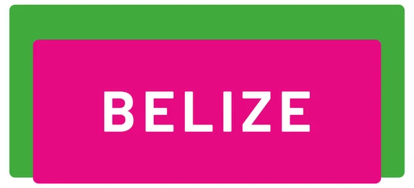 Web Etiket Sticker Belize — Stok fotoğraf