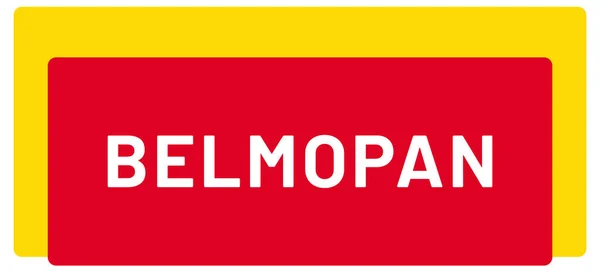 Etiqueta Engomada Web Belmopan — Foto de Stock
