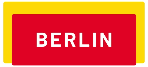 Web Etiket Sticker Berlin — Stok fotoğraf