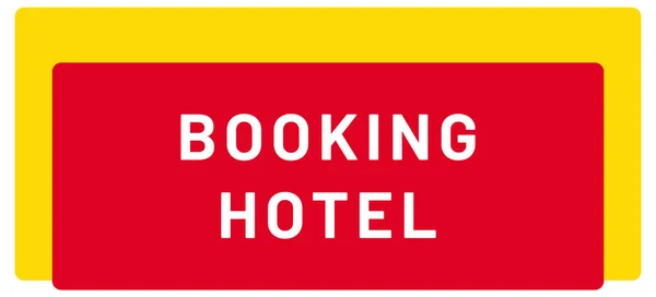 Buchung Hotel Web Sticker Button — Stockfoto