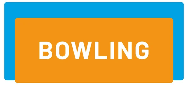 Web Sport Label Bowling — Stockfoto