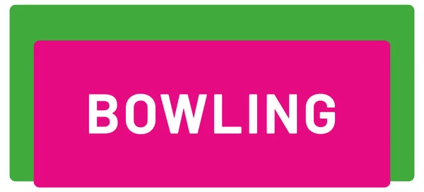 Web Sport Etichetta Bowling — Foto Stock