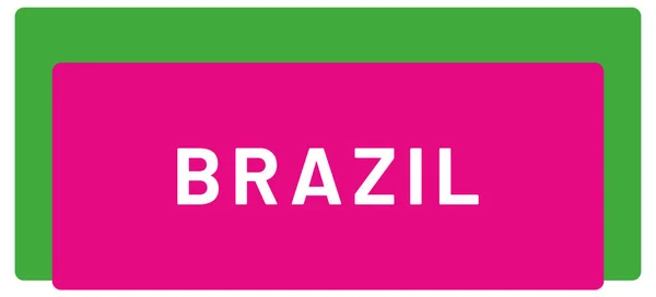 Web Label Sticker Brazil — стокове фото