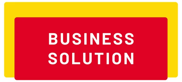 Business Solution Web Sticker Button — стоковое фото